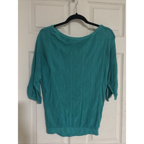 White House Black Market Tops - White House Black Market Teal Blouse  Size Small  Split Sleeves